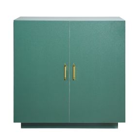 Cat Litter Box Enclosure, 31.5 in Hidden Litter Box Cabinet, Wooden Indoor Cat Washroom with Ventilated Holes, Double-Door Kitty Pet House Furnit